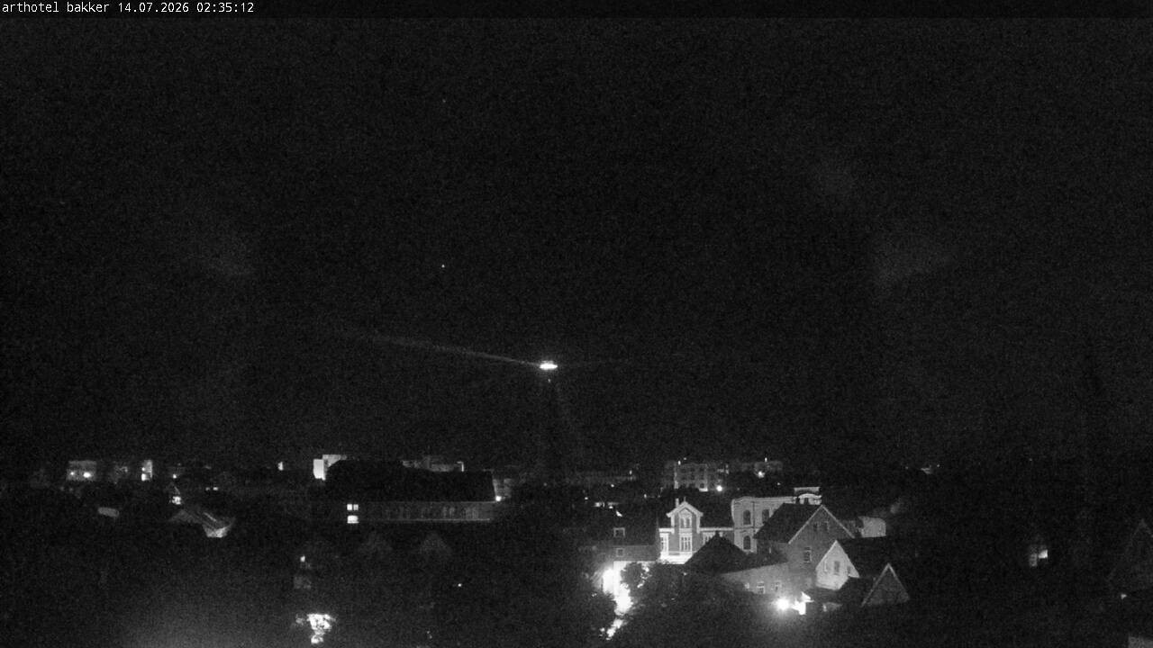 Archiv Foto Webcam Borkum: Blick auf Altstadt und Leuchtturm