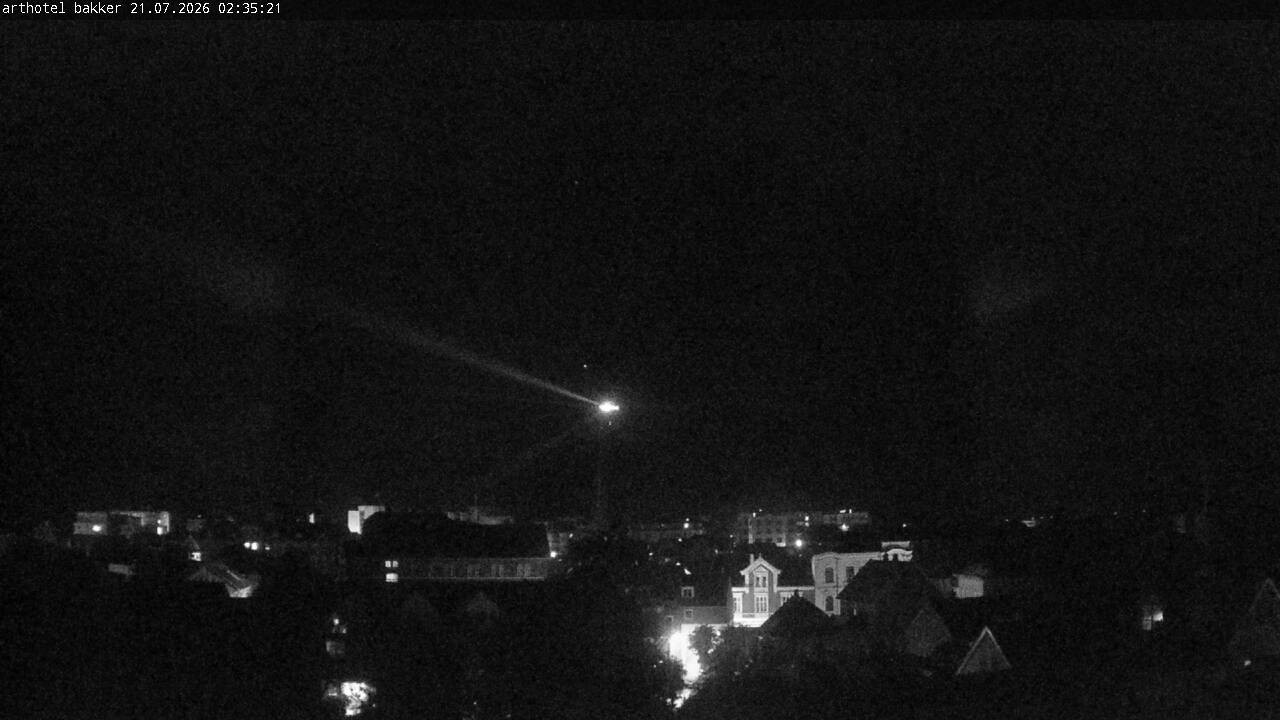 Archiv Foto Webcam Borkum: Blick auf Altstadt und Leuchtturm