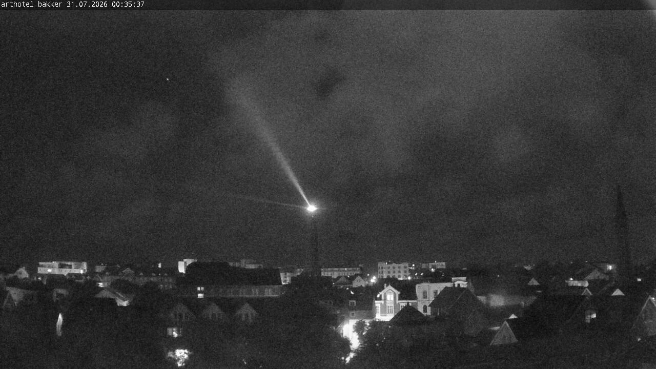 Archiv Foto Webcam Borkum: Blick auf Altstadt und Leuchtturm