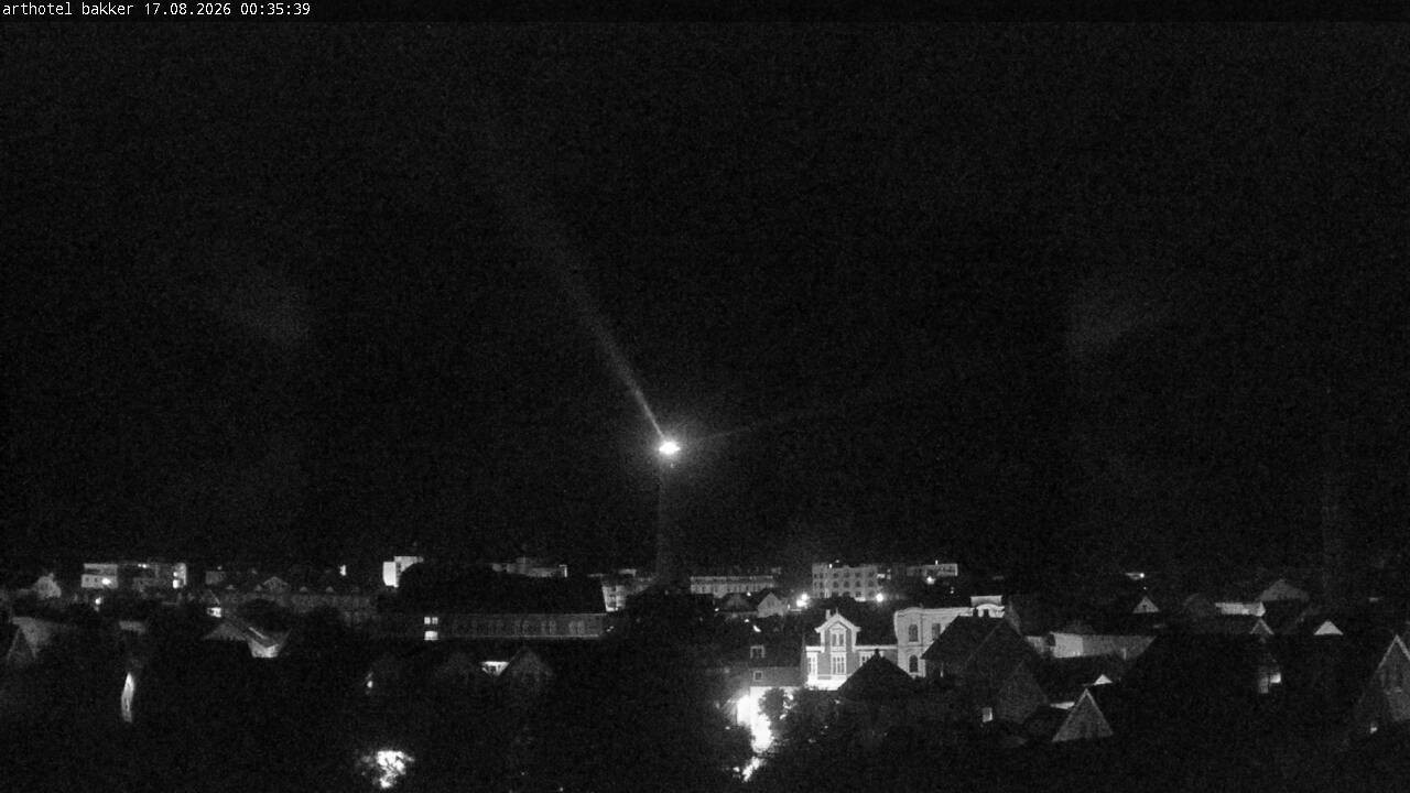 Archiv Foto Webcam Borkum: Blick auf Altstadt und Leuchtturm