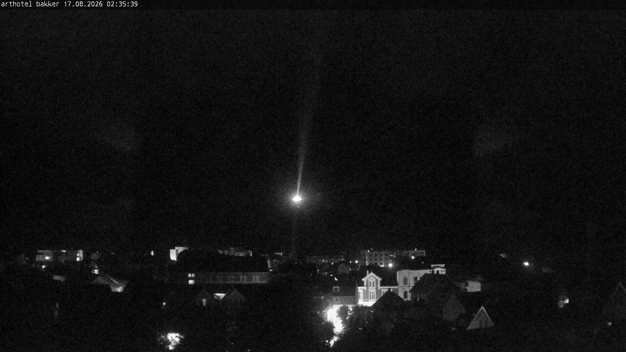 Archiv Foto Webcam Borkum: Blick auf Altstadt und Leuchtturm