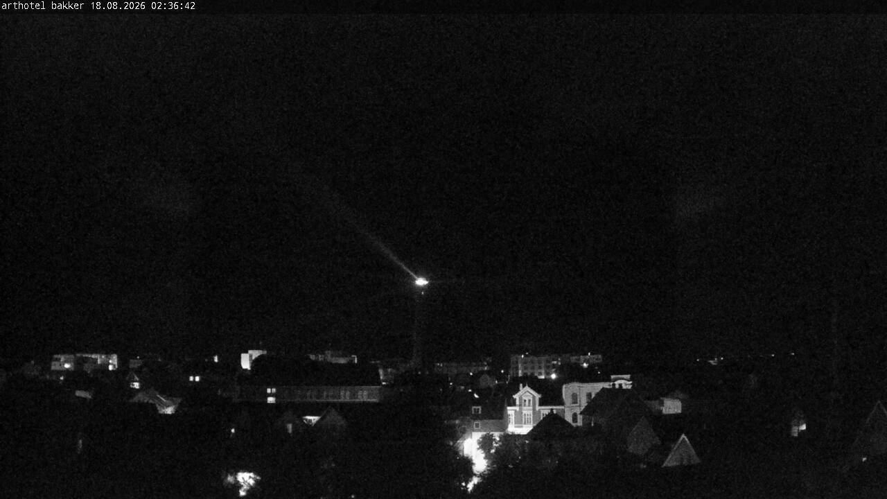 Archiv Foto Webcam Borkum: Blick auf Altstadt und Leuchtturm