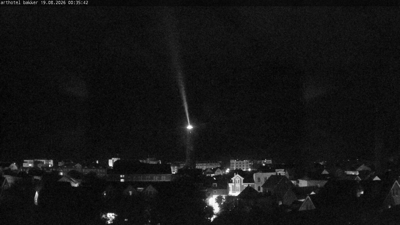 Archiv Foto Webcam Borkum: Blick auf Altstadt und Leuchtturm