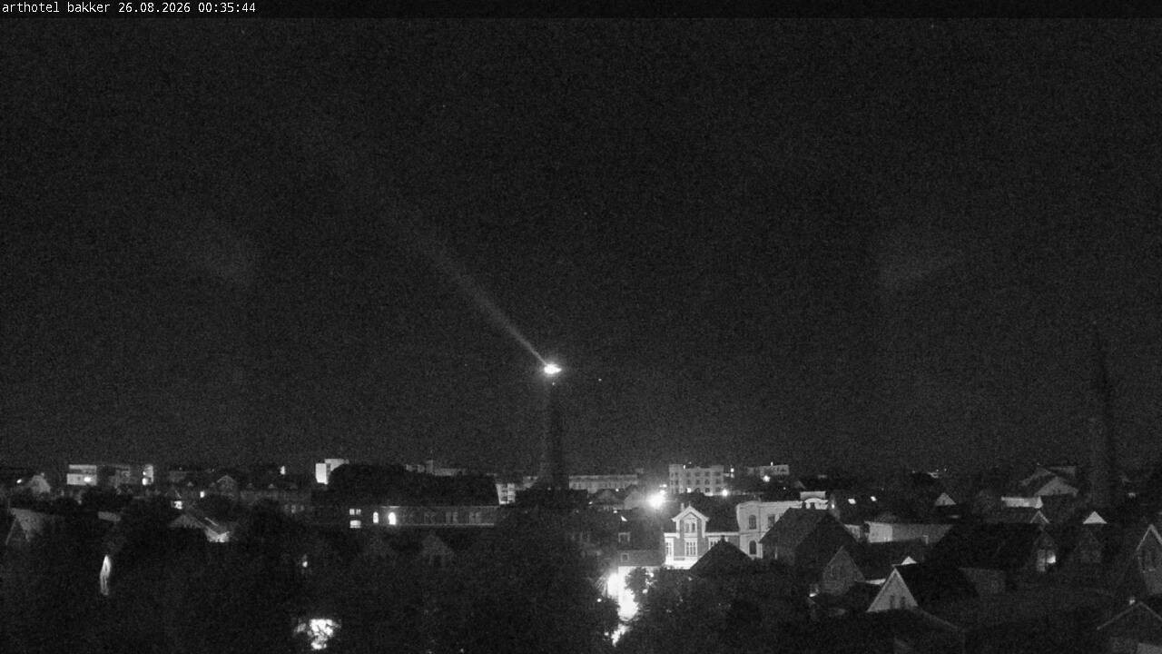 Archiv Foto Webcam Borkum: Blick auf Altstadt und Leuchtturm