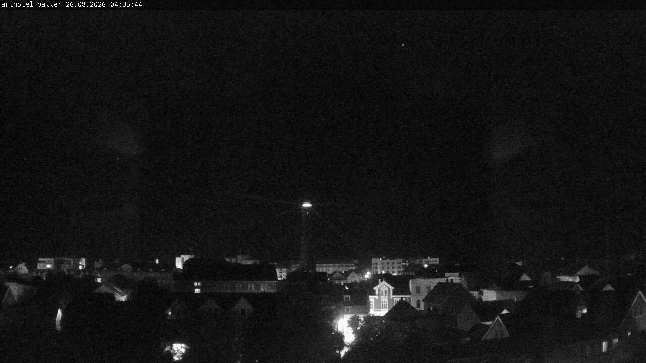 Archiv Foto Webcam Borkum: Blick auf Altstadt und Leuchtturm