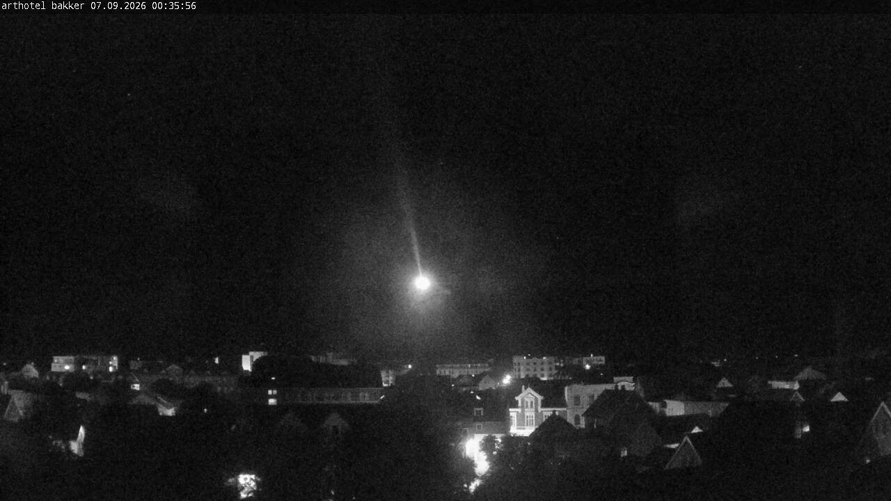 Archiv Foto Webcam Borkum: Blick auf Altstadt und Leuchtturm