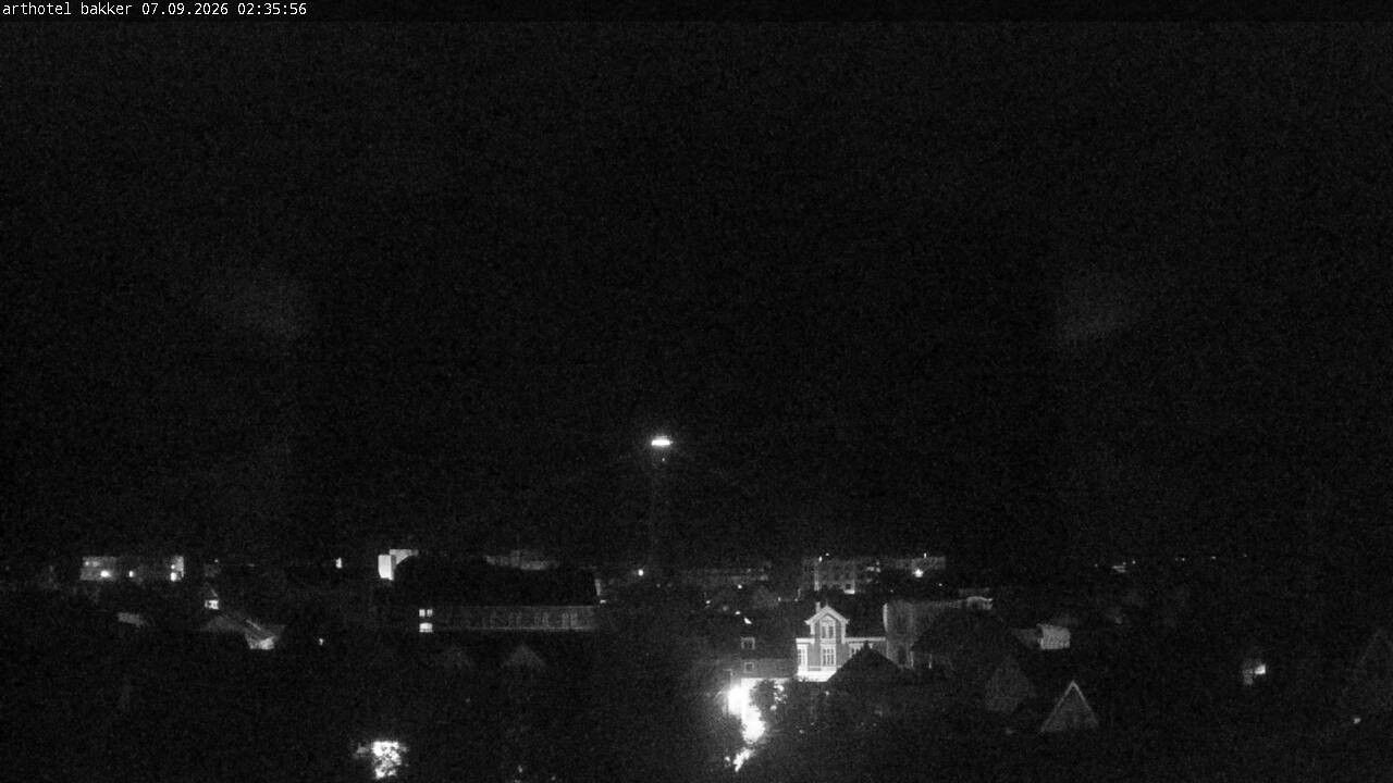 Archiv Foto Webcam Borkum: Blick auf Altstadt und Leuchtturm