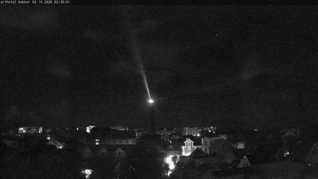 Archiv Foto Webcam Borkum: Blick auf Altstadt und Leuchtturm