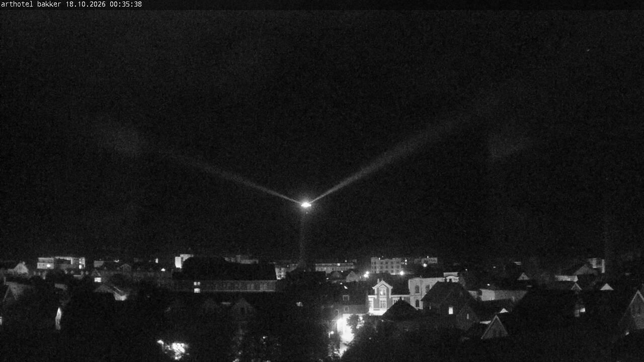 Archiv Foto Webcam Borkum: Blick auf Altstadt und Leuchtturm