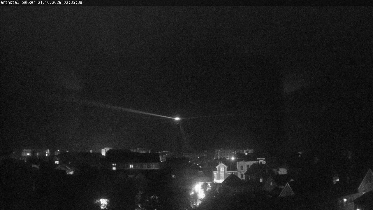 Archiv Foto Webcam Borkum: Blick auf Altstadt und Leuchtturm