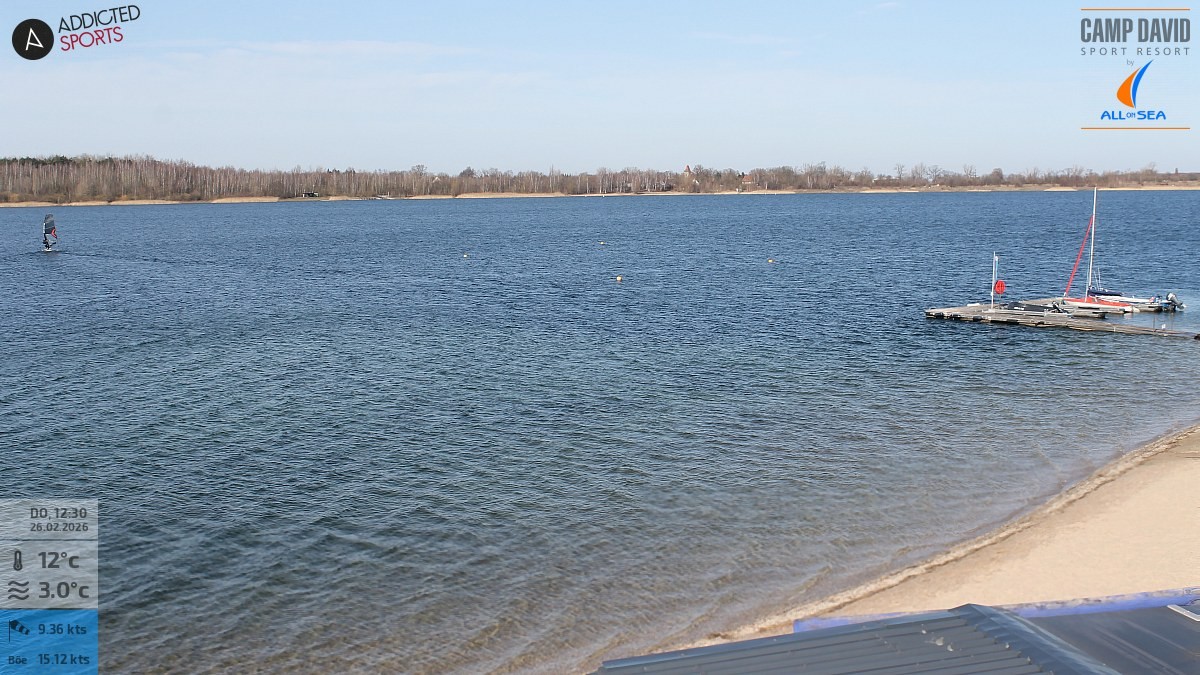 Archiv Foto Webcam Schladitzer See - Badebucht