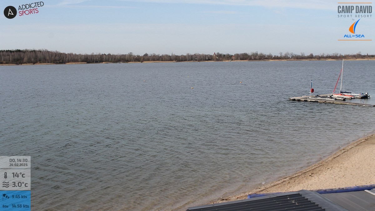 Archiv Foto Webcam Schladitzer See - Badebucht