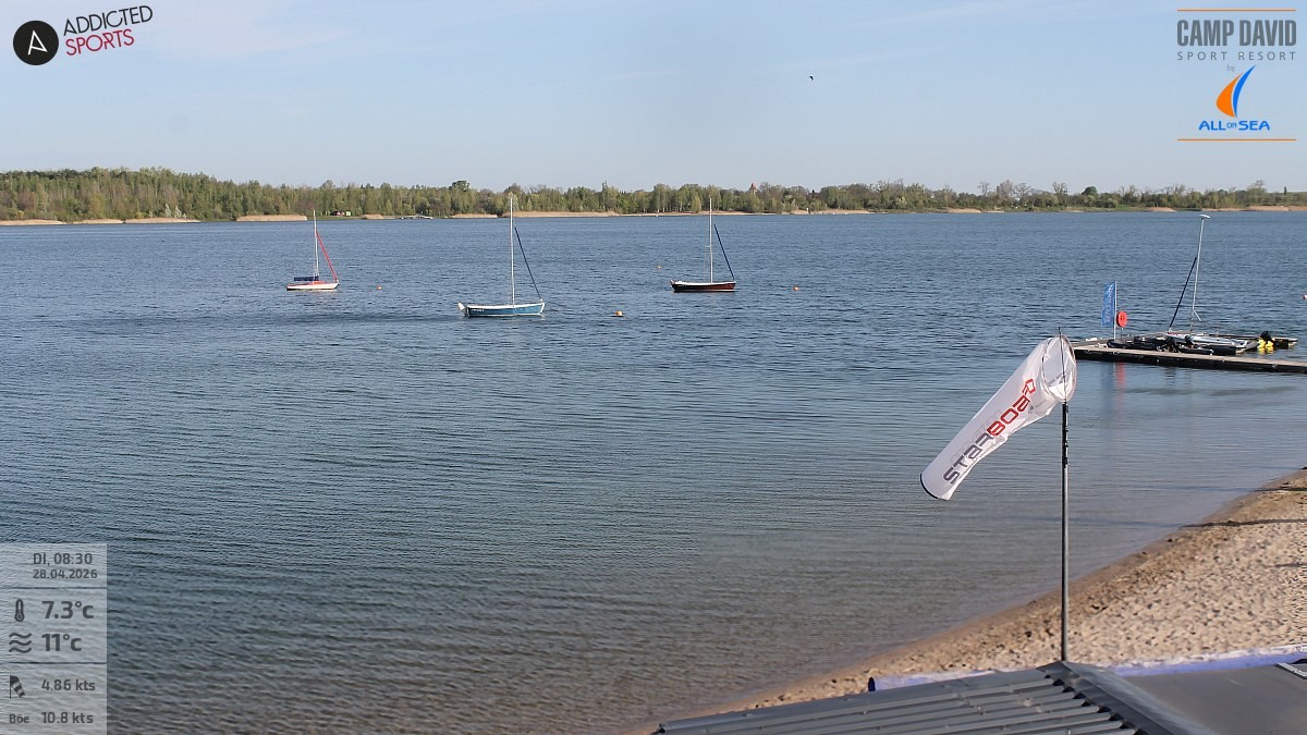 Archiv Foto Webcam Schladitzer See - Badebucht