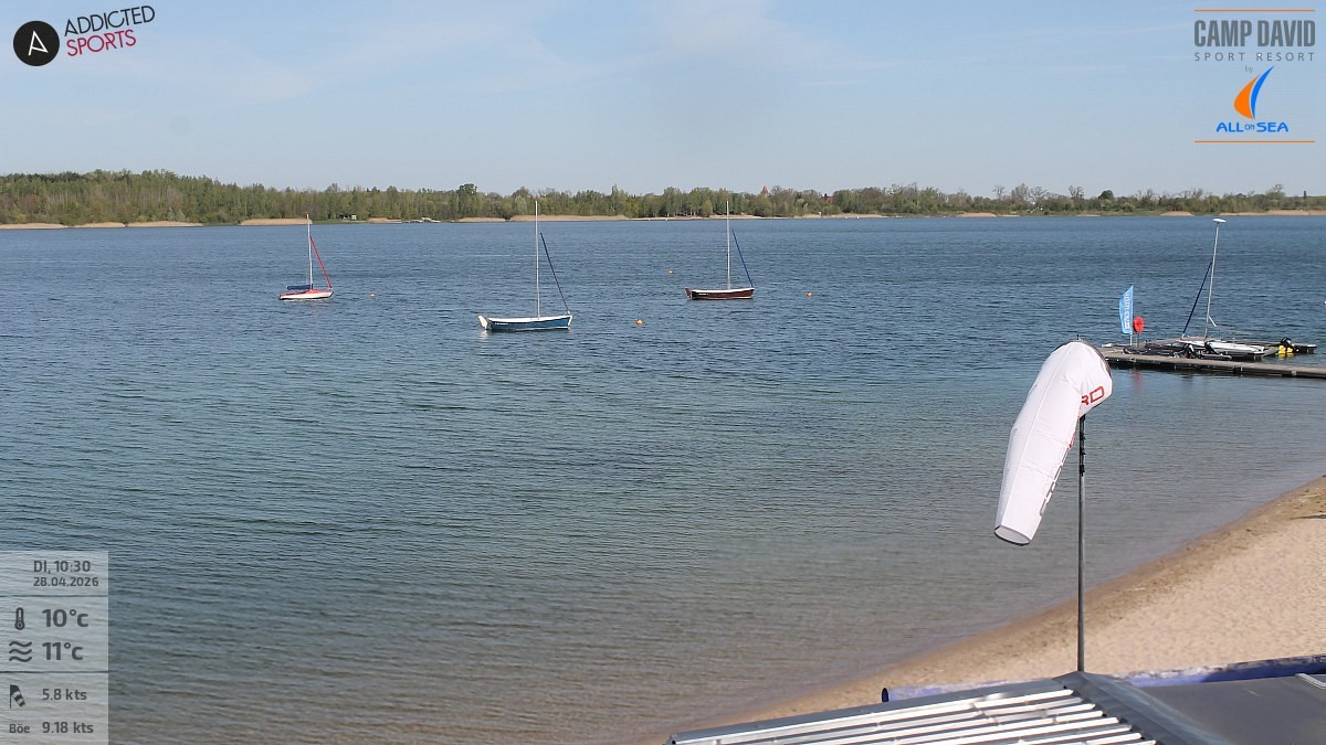 Archiv Foto Webcam Schladitzer See - Badebucht