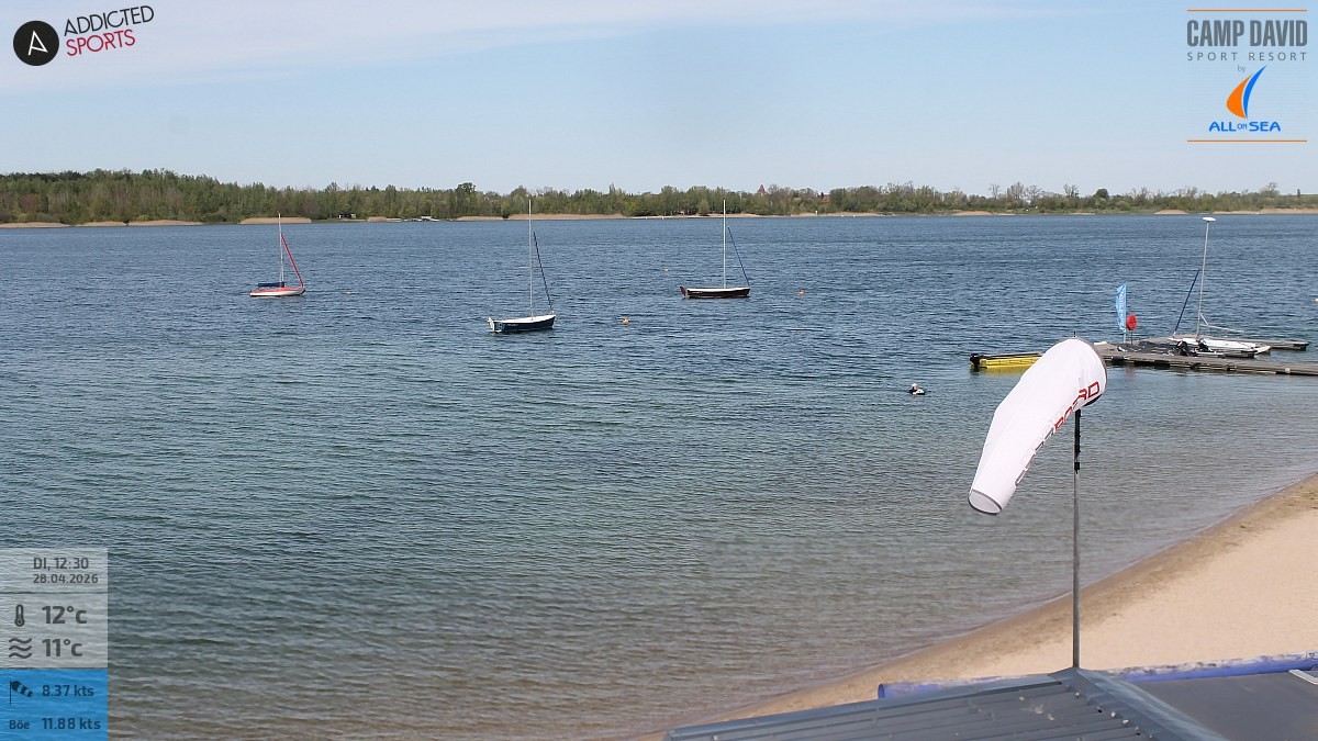 Archiv Foto Webcam Schladitzer See - Badebucht