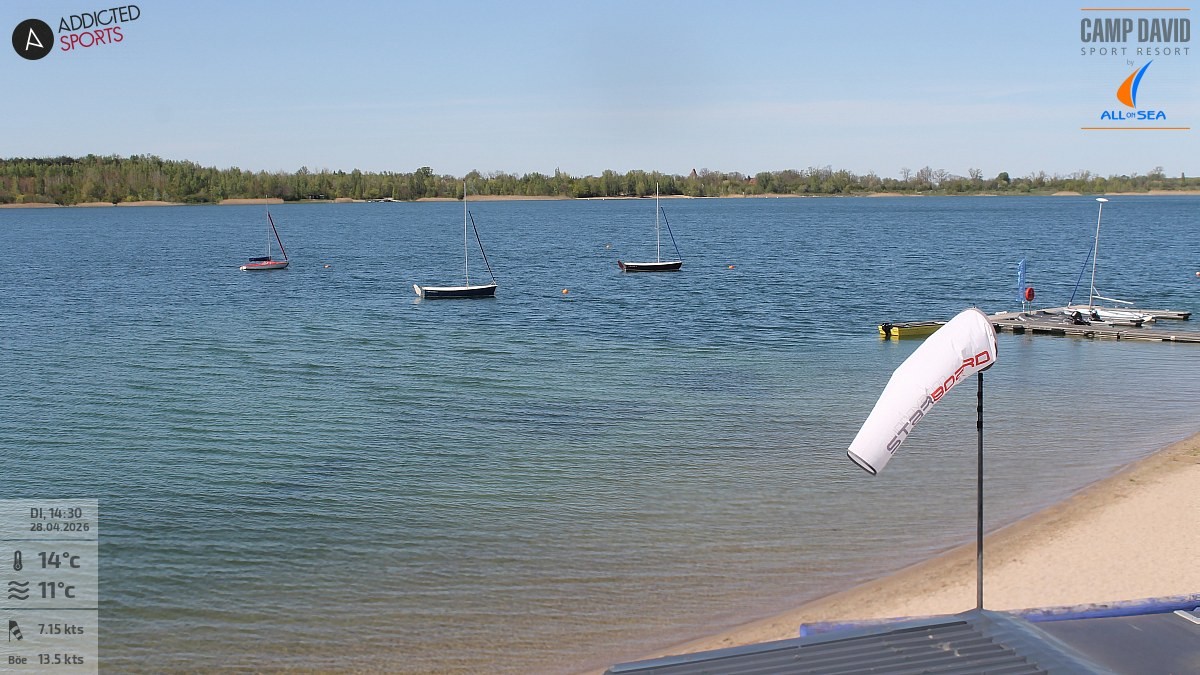 Archiv Foto Webcam Schladitzer See - Badebucht