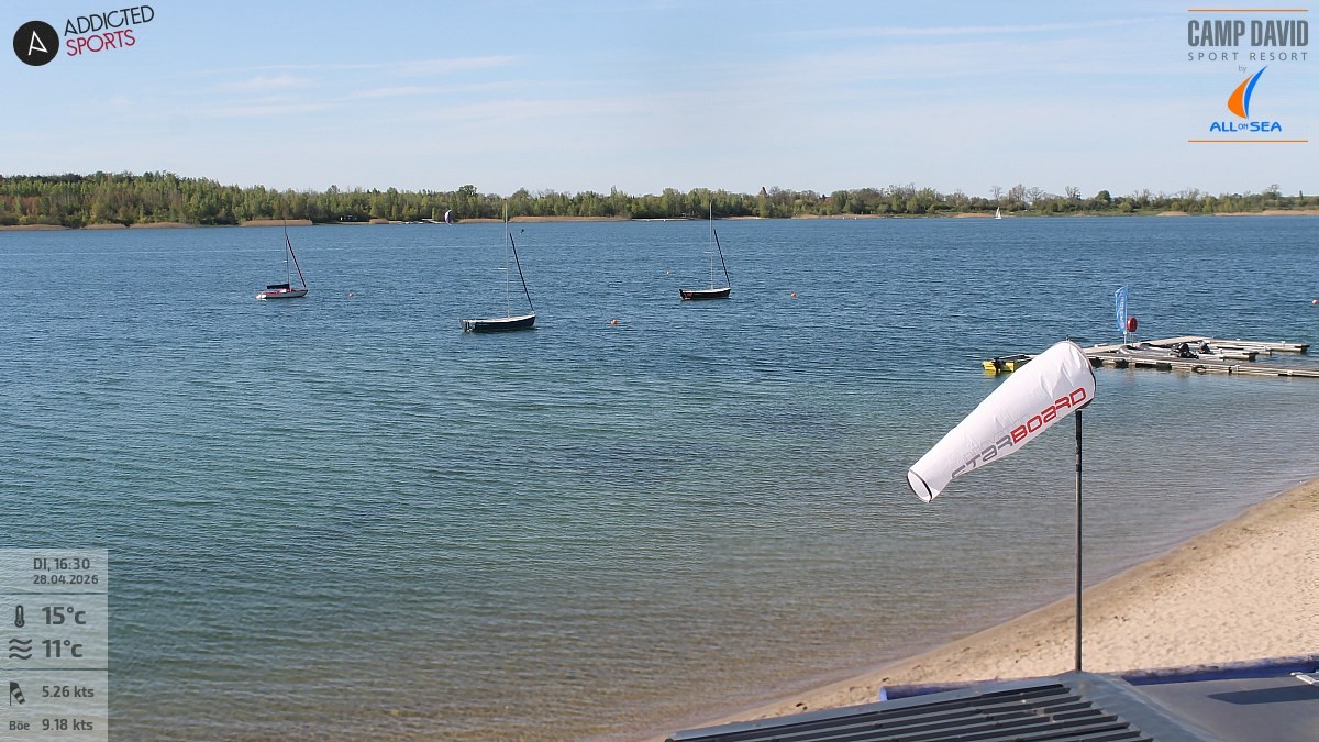 Archiv Foto Webcam Schladitzer See - Badebucht