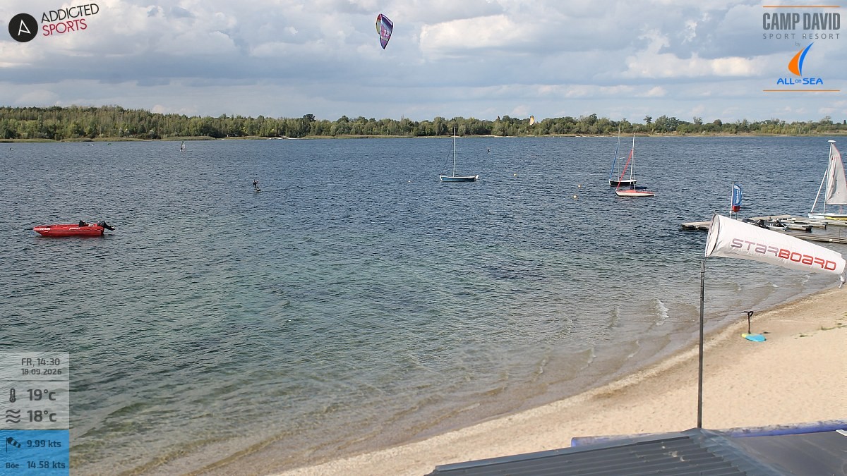 Archiv Foto Webcam Schladitzer See - Badebucht