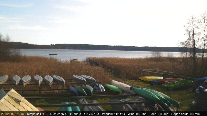 Archived image Webcam Käbelicksee in the Müritz national park
