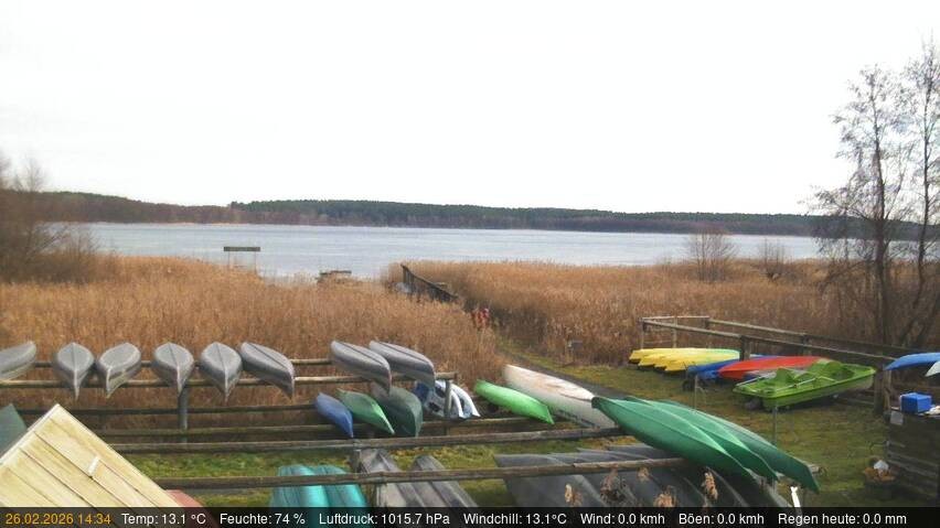 Archived image Webcam Käbelicksee in the Müritz national park