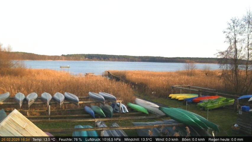 Archived image Webcam Käbelicksee in the Müritz national park