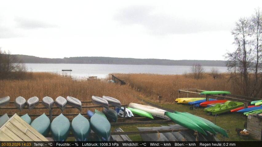 Archived image Webcam Käbelicksee in the Müritz national park