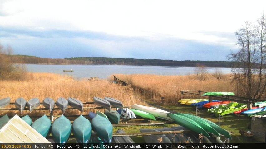 Archived image Webcam Käbelicksee in the Müritz national park