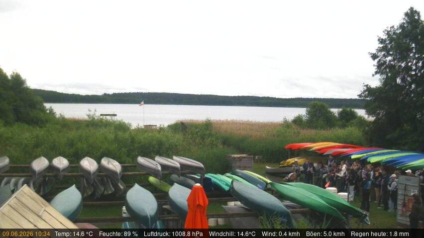 Archiv Foto Webcam Blick auf den Käbelicksee