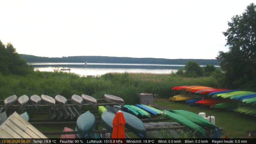 Archiv Foto Webcam Blick auf den Käbelicksee
