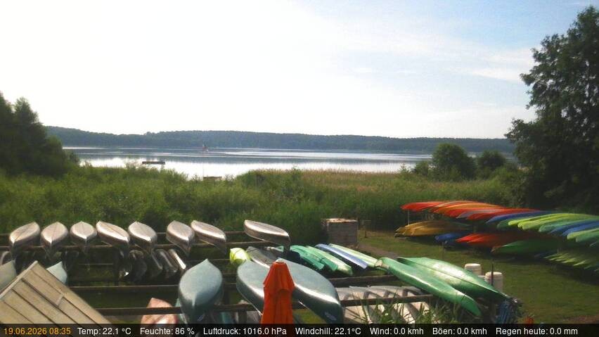 Archiv Foto Webcam Blick auf den Käbelicksee