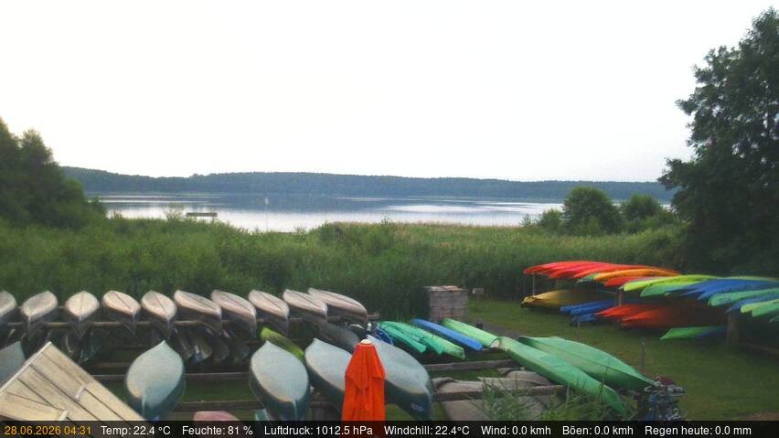 Archived image Webcam Käbelicksee in the Müritz national park
