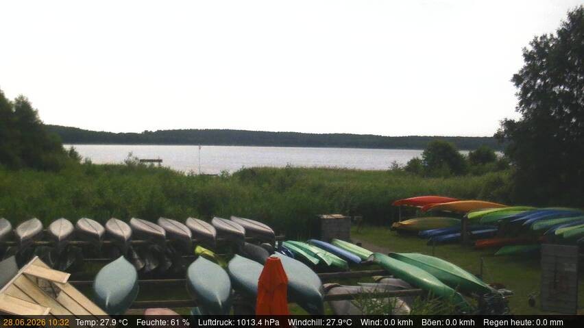 Archived image Webcam Käbelicksee in the Müritz national park