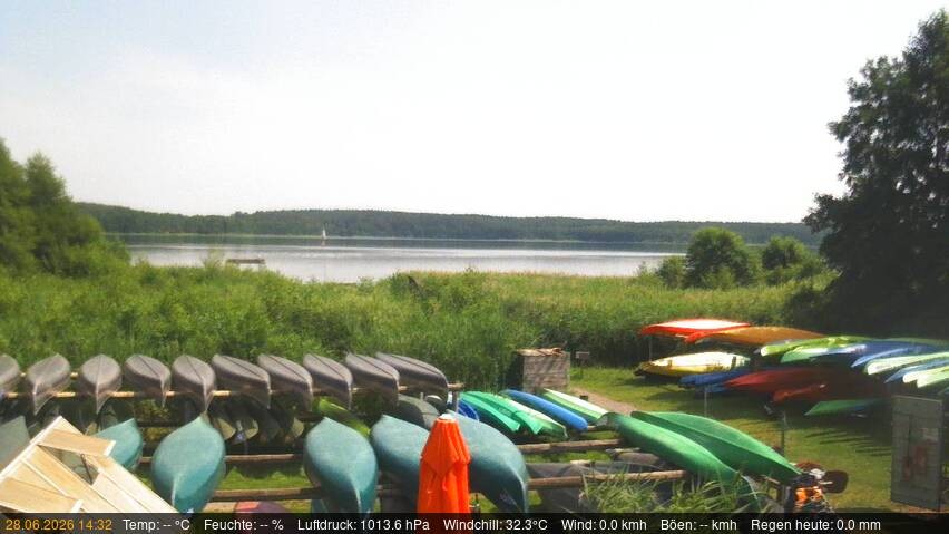 Archived image Webcam Käbelicksee in the Müritz national park