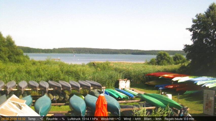 Archived image Webcam Käbelicksee in the Müritz national park