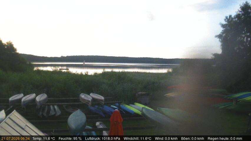 Archiv Foto Webcam Blick auf den Käbelicksee