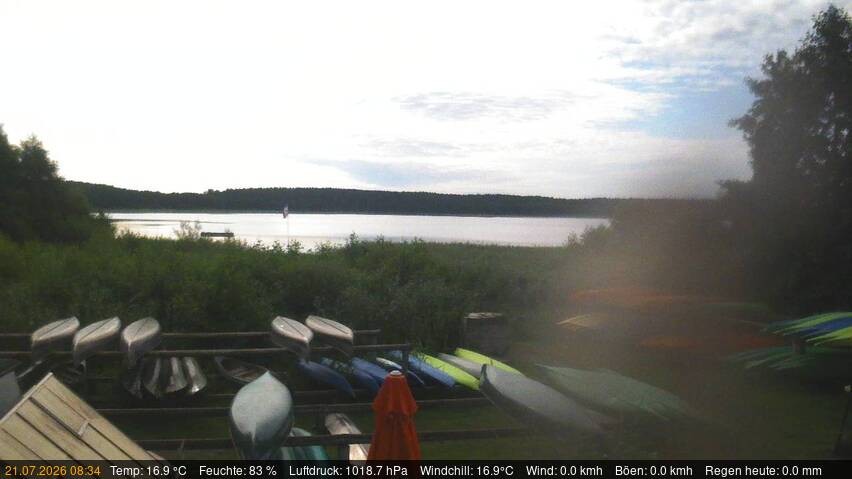 Archiv Foto Webcam Blick auf den Käbelicksee