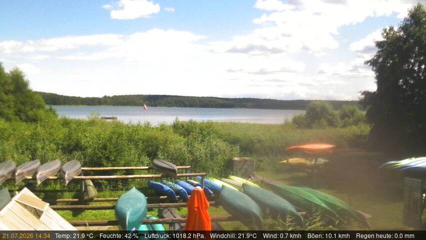 Archiv Foto Webcam Blick auf den Käbelicksee