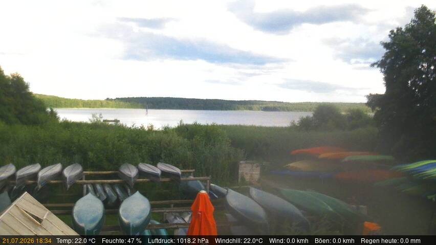 Archiv Foto Webcam Blick auf den Käbelicksee