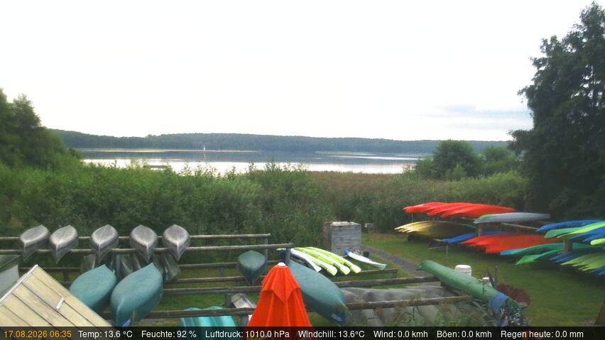 Archiv Foto Webcam Blick auf den Käbelicksee