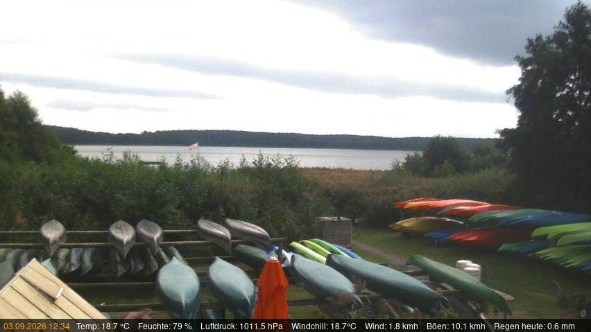 Archiv Foto Webcam Blick auf den Käbelicksee