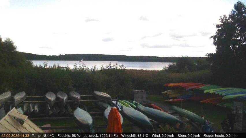 Archiv Foto Webcam Blick auf den Käbelicksee