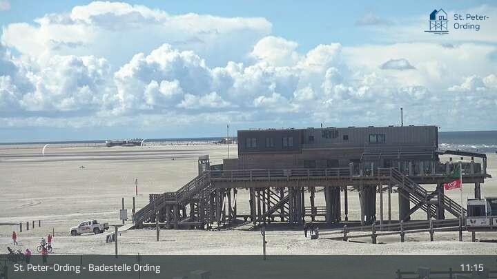 Archiv Foto Webcam St. Peter-Ording: Badestelle Ording