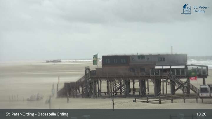 Archiv Foto Webcam St. Peter-Ording: Badestelle Ording