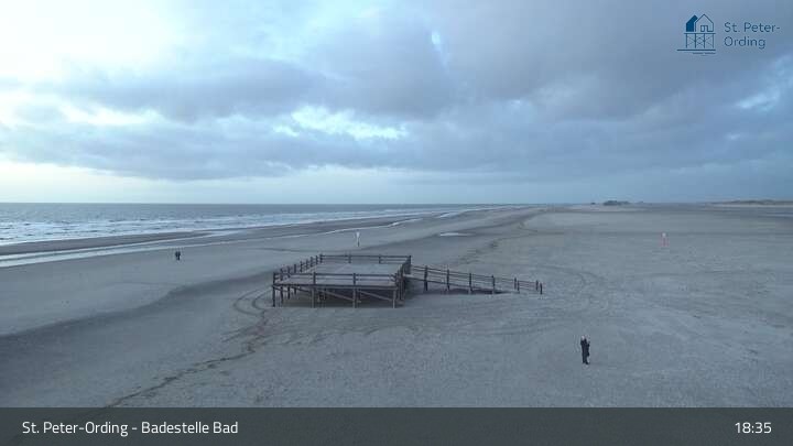 Archiv Foto Webcam St. Peter-Ording: Badestelle Bad