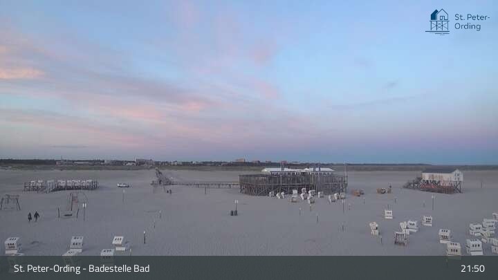 Archived image Webcam Beach Bad St. Peter-Ording