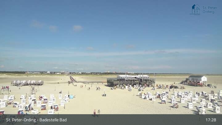 Archived image Webcam Beach Bad St. Peter-Ording