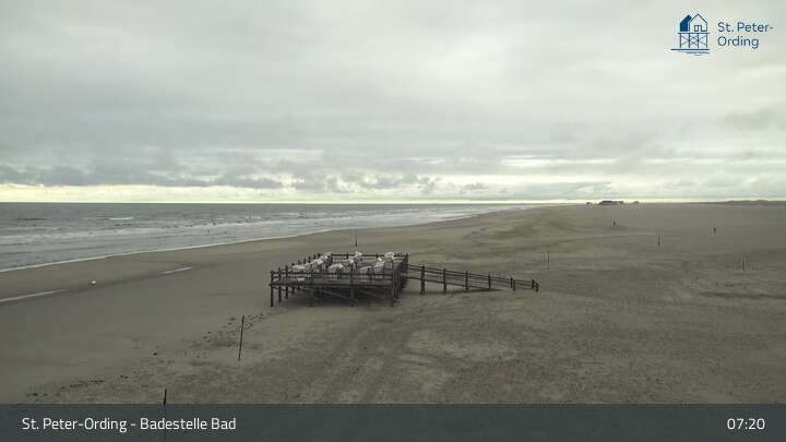 Archiv Foto Webcam St. Peter-Ording: Badestelle Bad