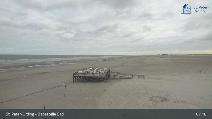 Archiv Foto Webcam St. Peter-Ording: Badestelle Bad