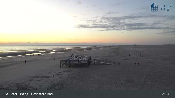 Archiv Foto Webcam St. Peter-Ording: Badestelle Bad