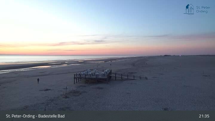 Archived image Webcam Beach Bad St. Peter-Ording